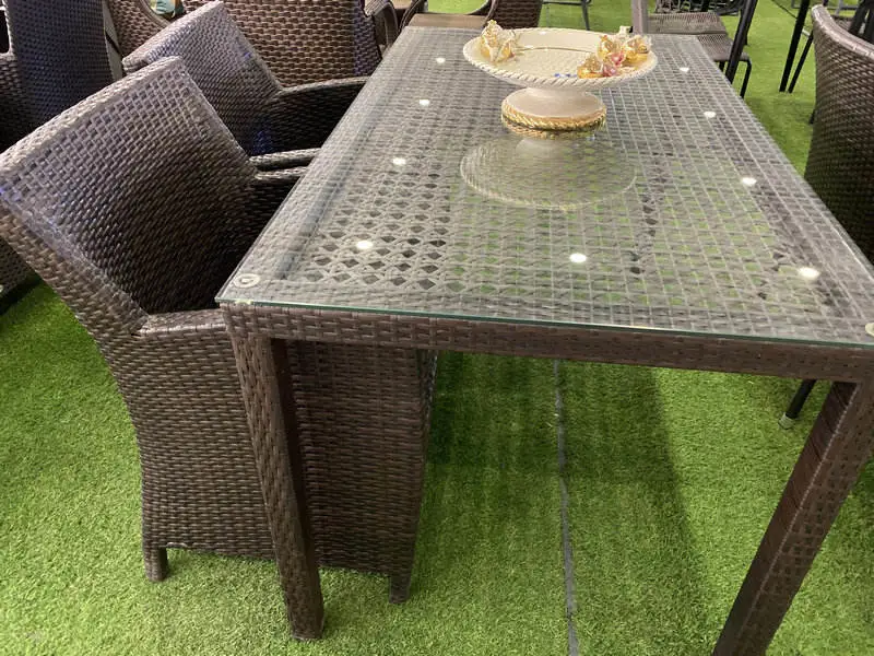 Modern Garden Wicker Furniture Table and Chairs Sets Rattan Outdoor Patio Dining Set on Sale