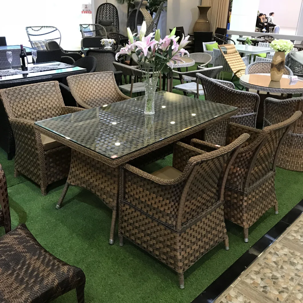 Modern Garden Wicker Furniture Table and Chairs Sets Rattan Outdoor Patio Dining Set on Sale