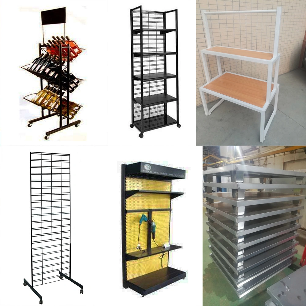 Customized Design Metal Iron Steel Adjustable Display Rack Shelf