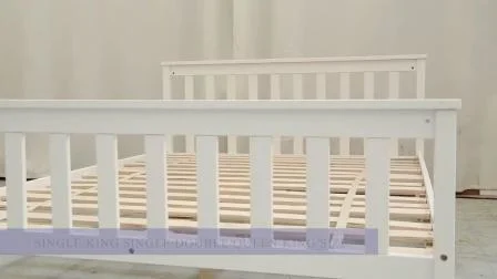 Cama infantil de design clássico em madeira maciça de pinho camas infantis para crianças