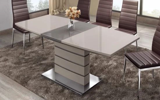 Mobília moderna para escritório em casa, restaurante, cadeira de jantar em couro PU com encosto alto para cozinha
