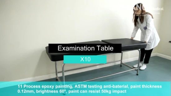 X09 Saikang Economic Hospital Exame Sofá Cama Dobrável de Aço Inoxidável Tabela de Exames Médicos para Pacientes
