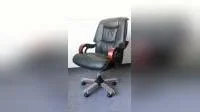 Escrivaninha executiva executiva grande reclinável cadeiras de madeira giratórias de couro